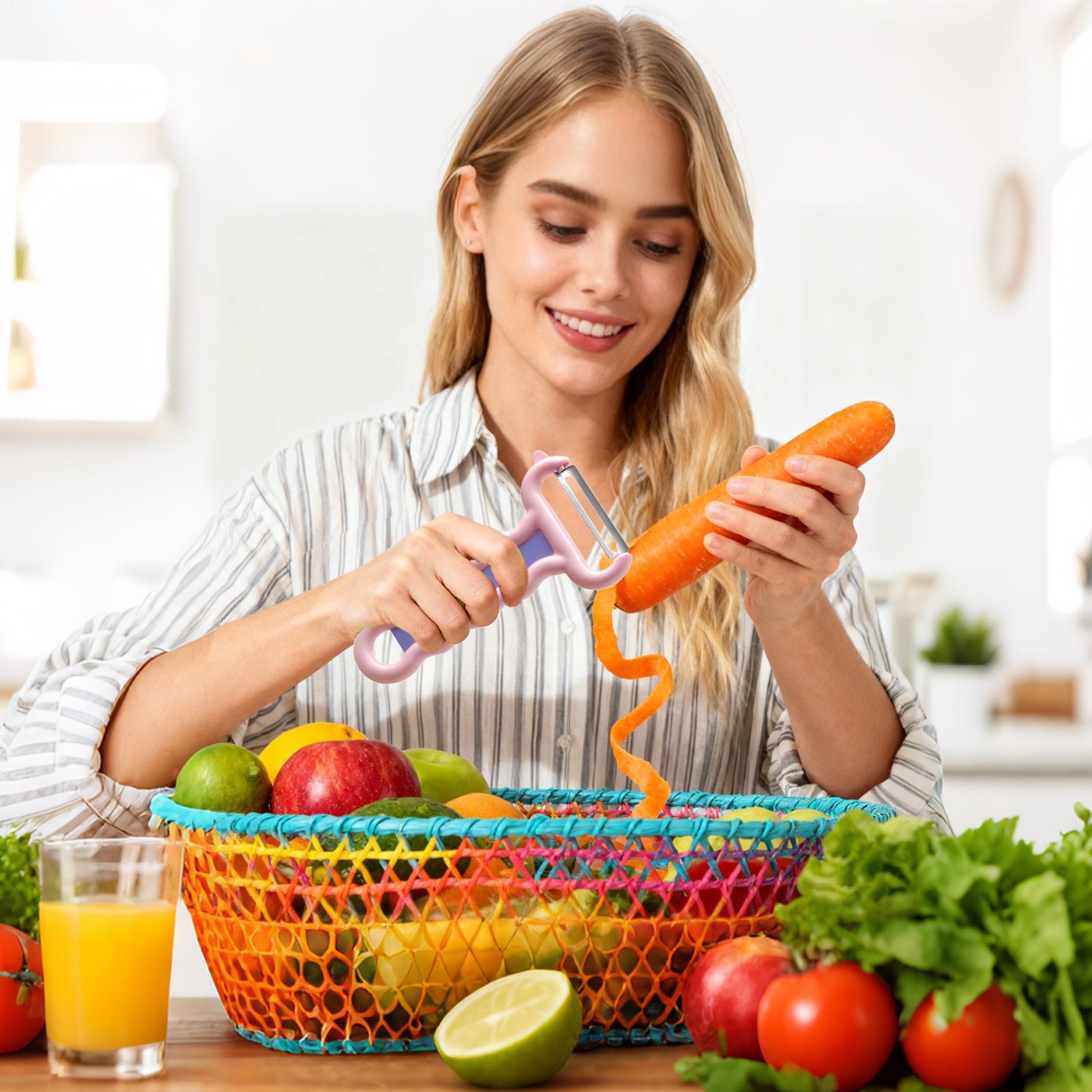 Kitchen Gadgets Peeler - Alat Pengupas Sayuran Genggam, Pemotong Sayuran