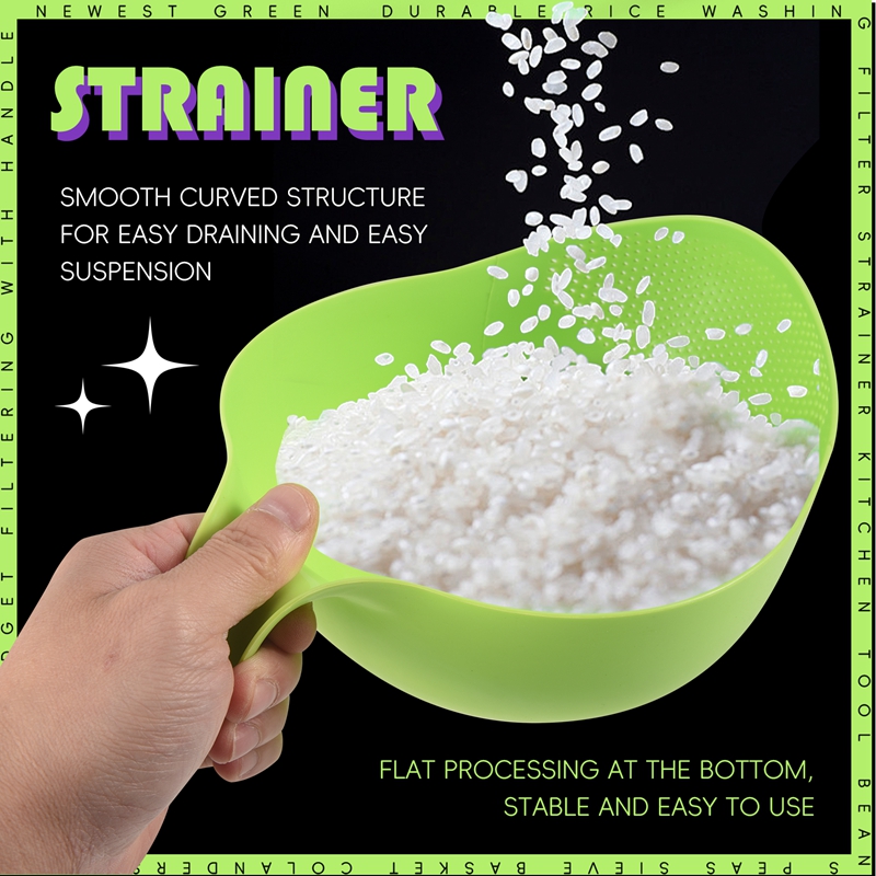 Kitchen Gadgets Rice Filter - Saringan Pencuci Beras Tahan Lama, Alat