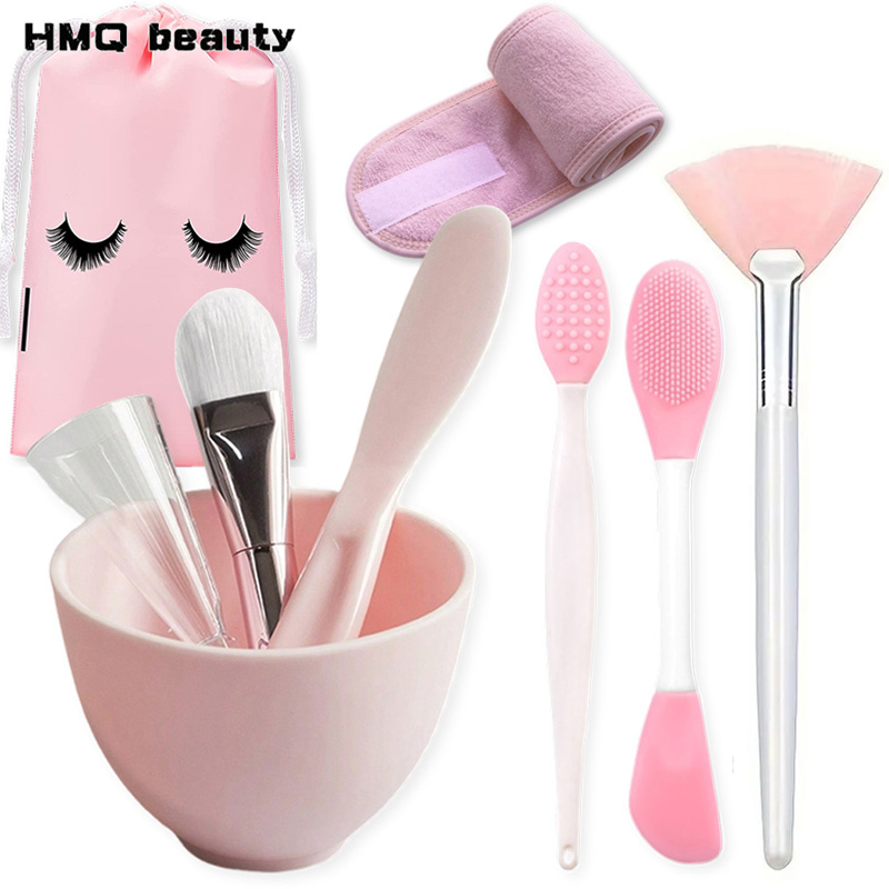 Silicone Spatula Set - 9pcs/set Set Mangkuk Pencampur Masker Wajah