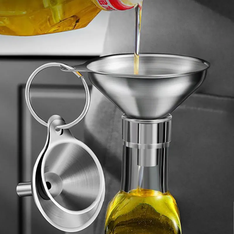 Kitchen Handy Gadgets - 3 buah Set corong dapur baja