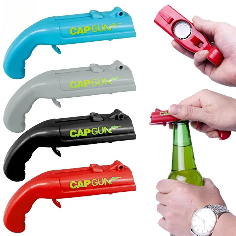 Kitchen Gadgets And Toys - Pembuka Kaleng Kreatif Bentuk Pistol Pelontar