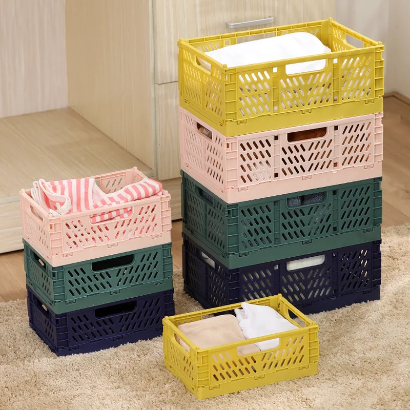 Kitchen Gadgets And Toys - Keranjang Penyimpanan Lipat Kotak Organizer Lemari
