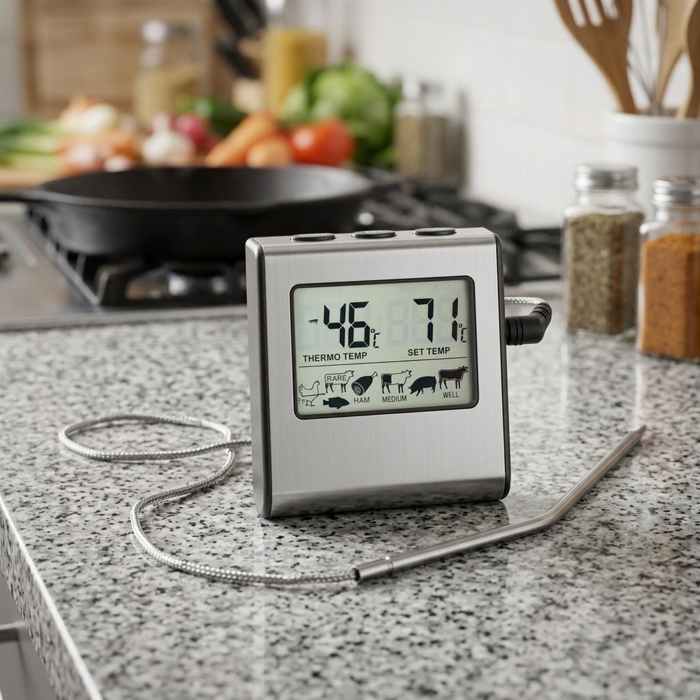 Meat Thermometer - 1 buah Termometer Daging Digital LCD