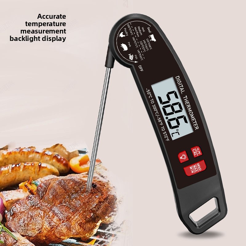 Meat Thermometer - Termometer Makanan, Pengukur Suhu Air Lipat
