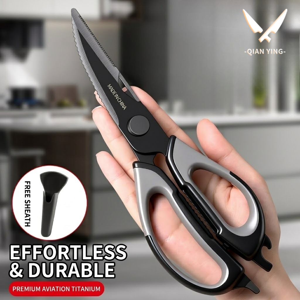 Kitchen Handy Gadgets - Gunting Dapur Titanium Gunting Tulang Ayam