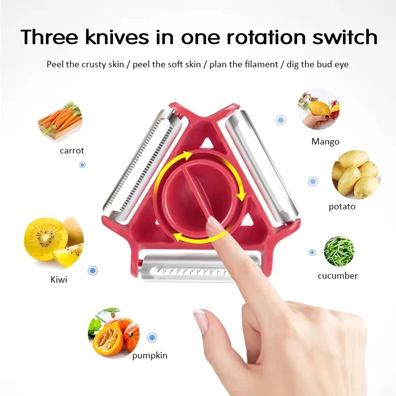 Kitchen Gadgets Peeler - 1PC Trio Peeler Set Pengupas Sayuran