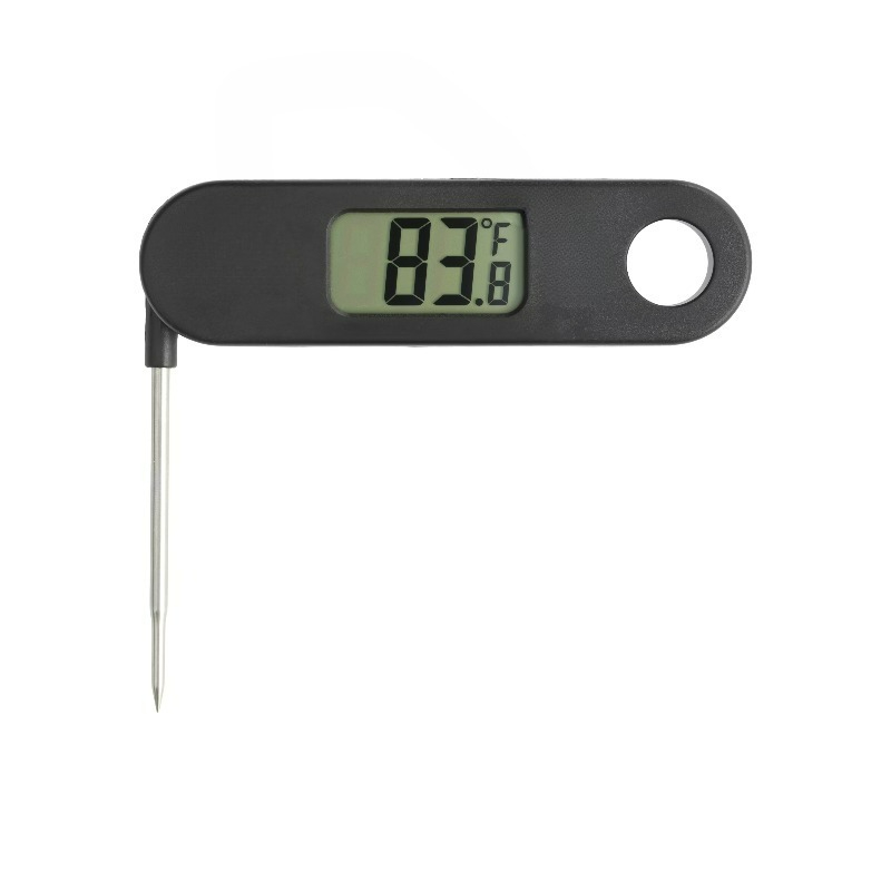 Meat Thermometer - Termometer Daging Digital Lipat Bersertifikat, Hitam