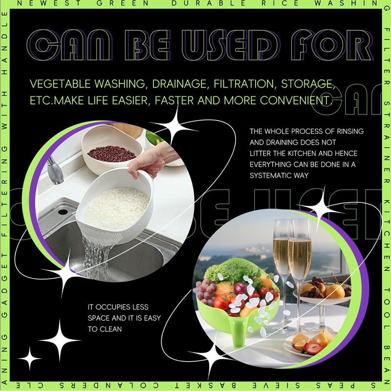 Kitchen Gadgets Rice Filter - Saringan Pencuci Beras Alat Dapur Saringan