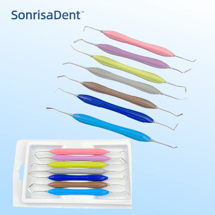 Silicone Spatula Set - Alat Gigi Spatula Resin Instrumen Komposit