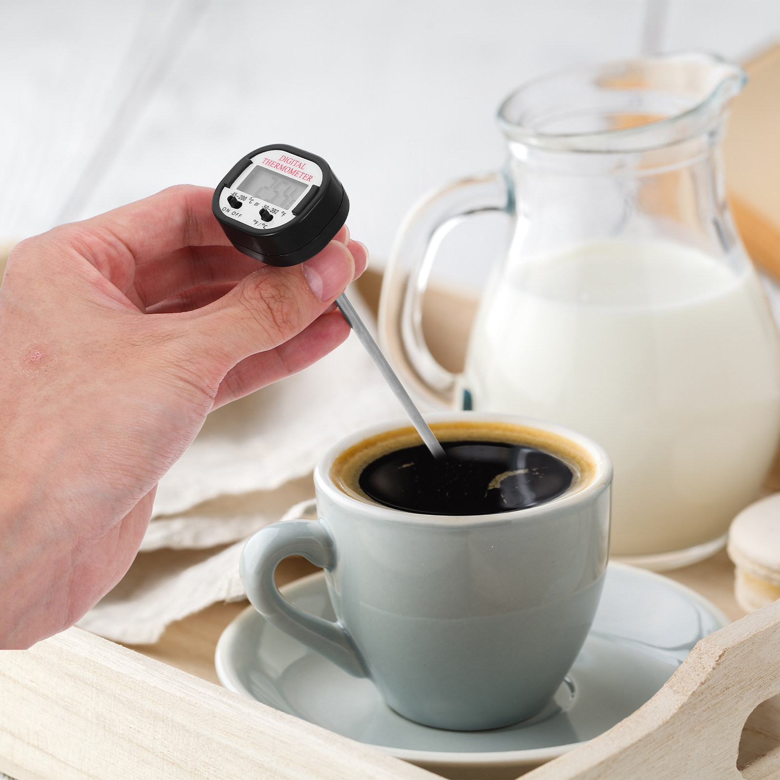 Meat Thermometer - Termometer Makanan Elektronik untuk Dapur, Memanggang,