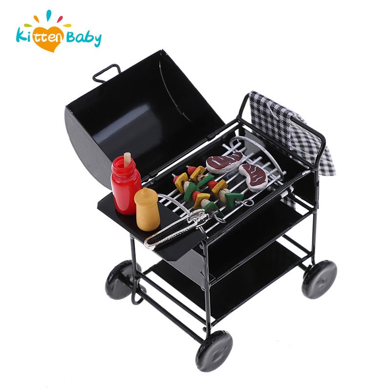 Kitchen Gadgets And Toys - 1/12 Skala Lucu Bbq Panggangan Miniatur