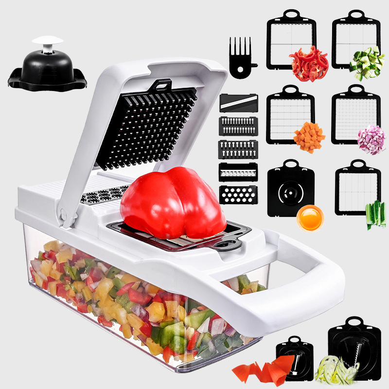 Cheese Grater Box - Alat Pemotong Sayuran Multifungsi, 5-in-1 Pengiris