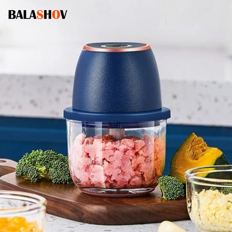 Kitchen Gadgets Blender - Penggiling Daging Listrik 350ML, Penghancur Makanan,