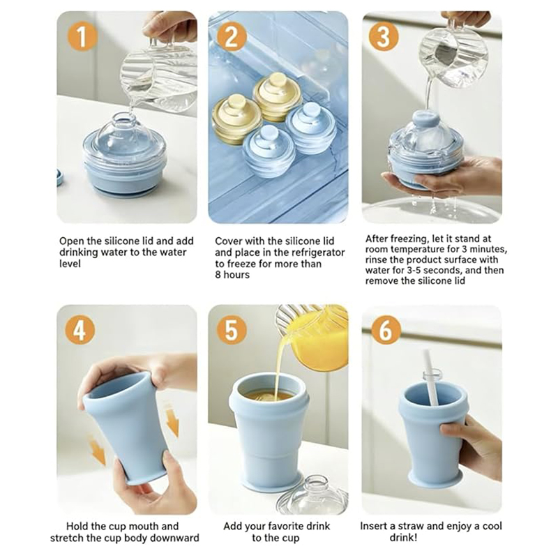 Kitchen Gadgets Built In - 2026 Cangkir Es Batu Lipat Portabel