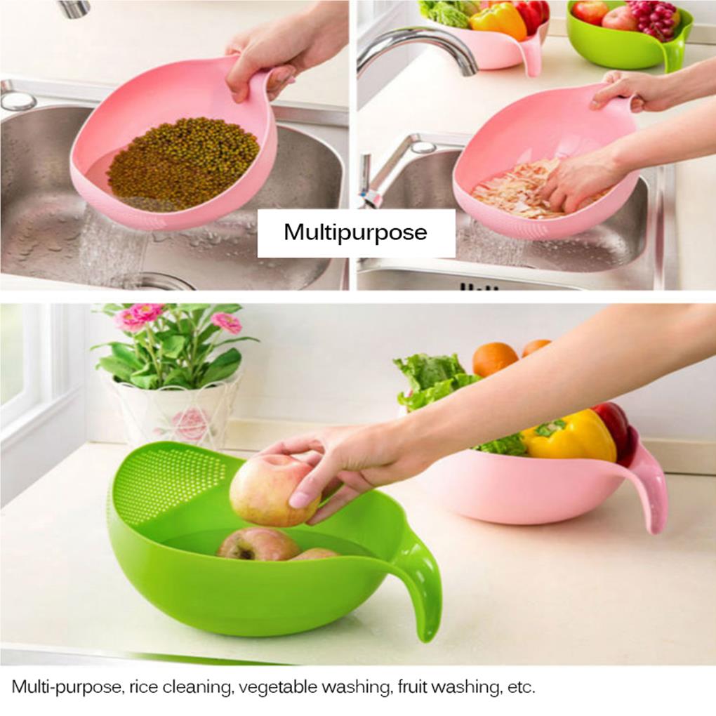 Baru Portabel Food Grade Plast - Kitchen Gadgets Rice Filter ulasan dan harga