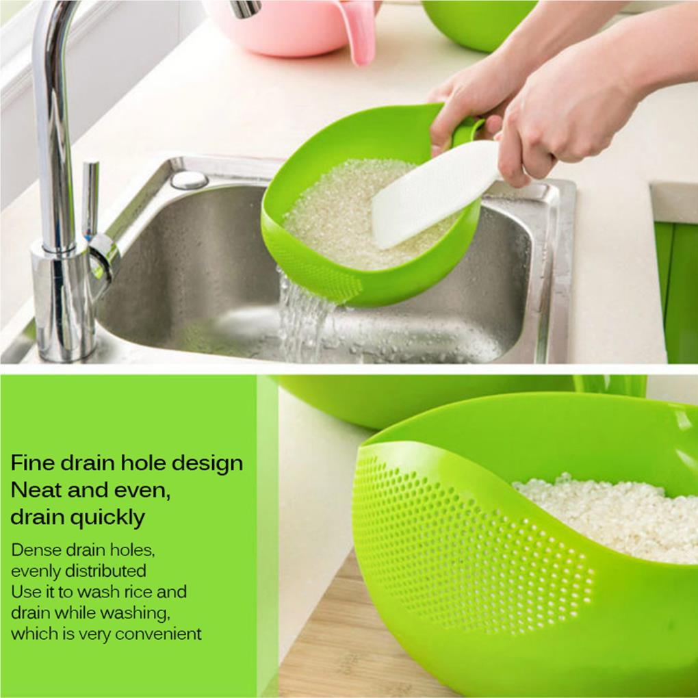 Baru Portabel Food Grade Plast - Kitchen Gadgets Rice Filter ulasan dan harga