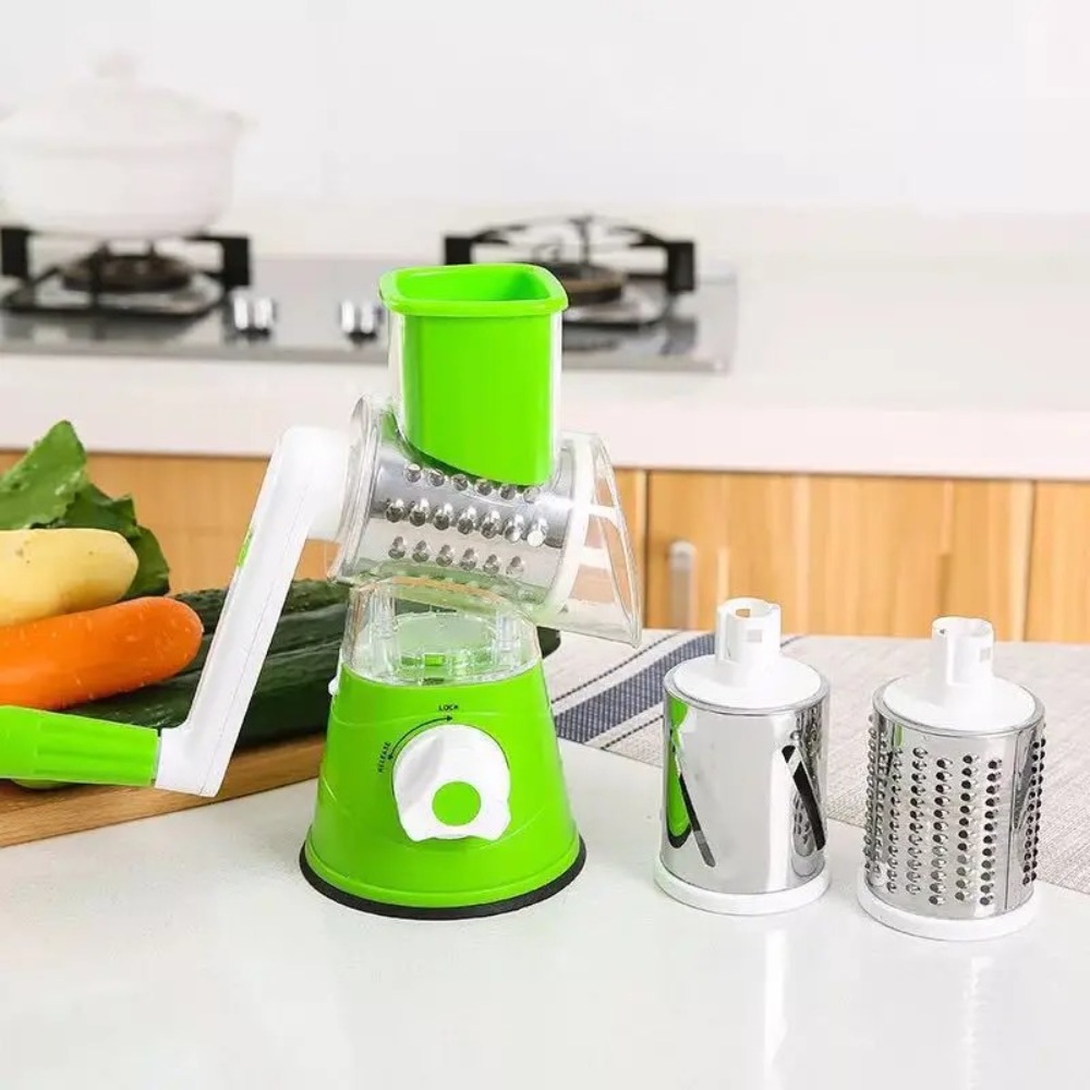 Pemotong makanan putar 3-in-1, - Cheese Grater Box ulasan dan harga