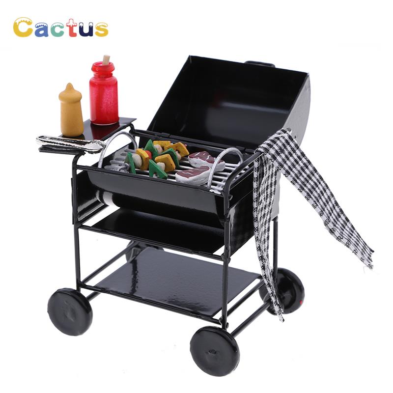 1Set Mini Lucu BBQ Makanan Pan - Kitchen Gadgets And Toys ulasan dan harga