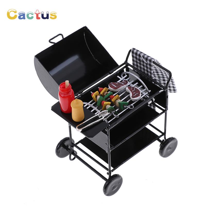 1Set Mini Lucu BBQ Makanan Pan - Kitchen Gadgets And Toys ulasan dan harga