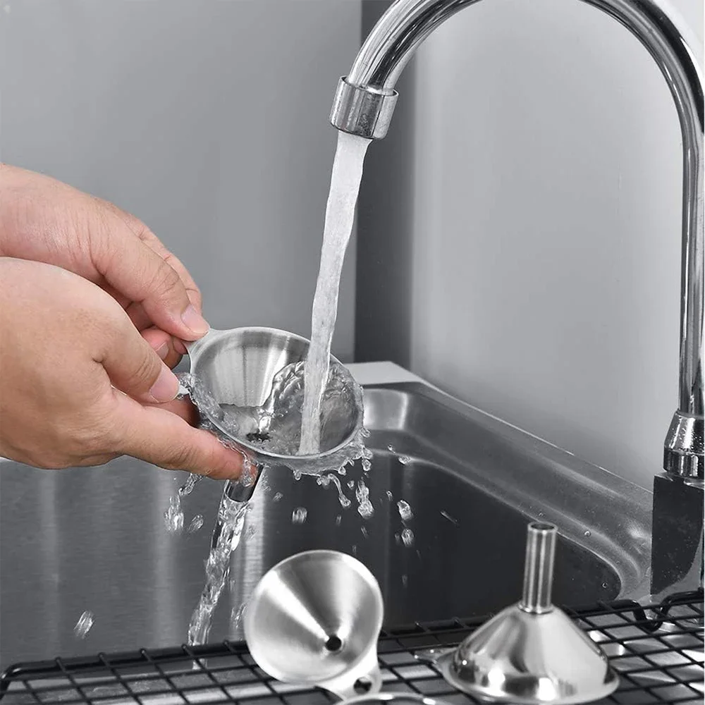 3 buah Set corong dapur baja t - Kitchen Handy Gadgets ulasan dan harga