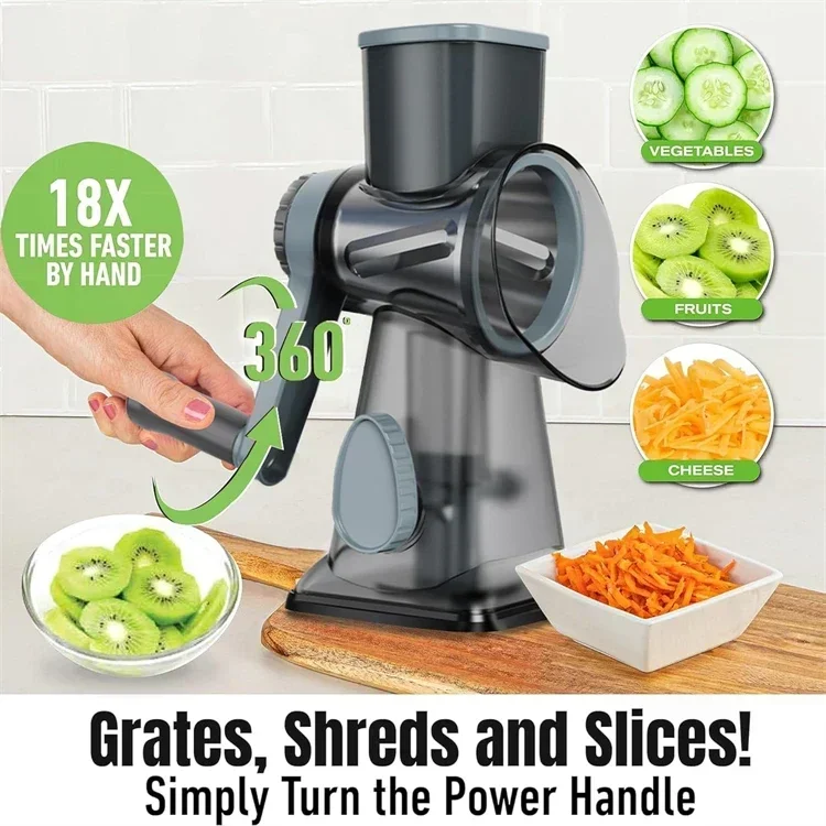 Parutan Keju Putar 3-in-1 2025 - Cheese Grater Box ulasan dan harga