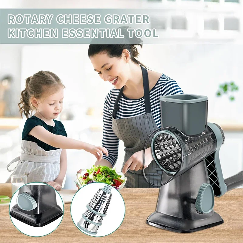 Parutan Keju Putar 3-in-1 2025 - Cheese Grater Box ulasan dan harga