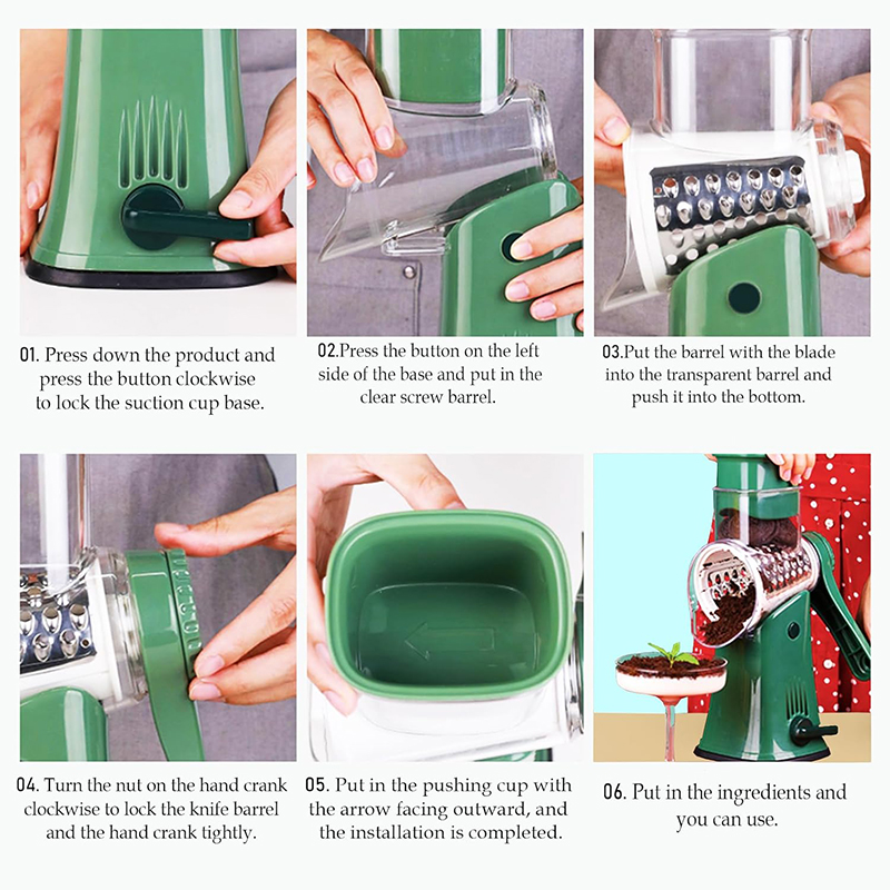 LMETJMA pemotong parutan putar - Cheese Grater Box ulasan dan harga