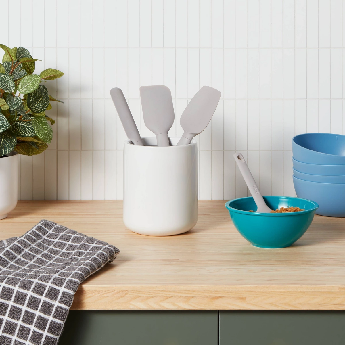 Set Spatula 4 buah Warna Abu-a - Silicone Spatula Set ulasan dan harga
