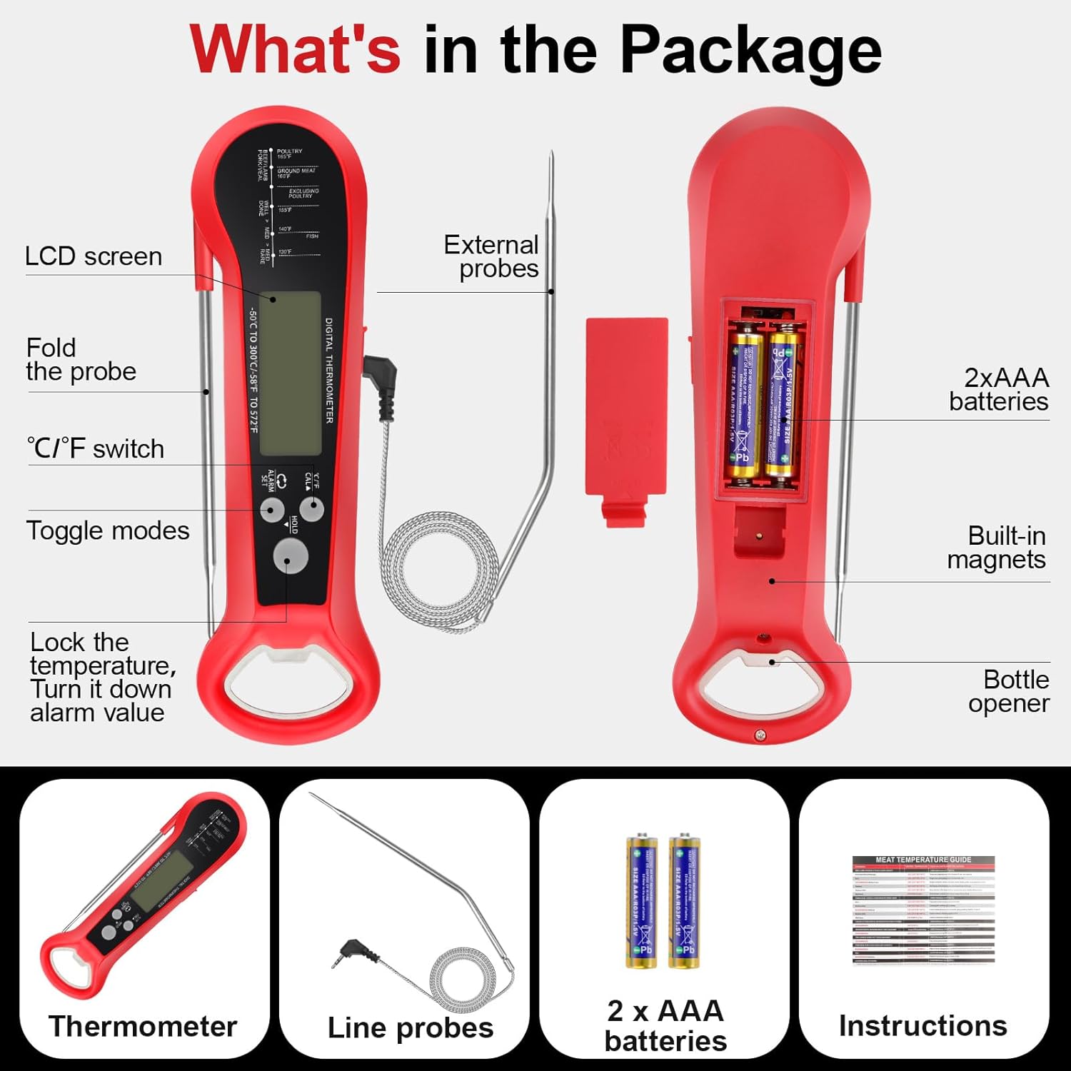 Termometer Daging Digital Prof - Meat Thermometer ulasan dan harga