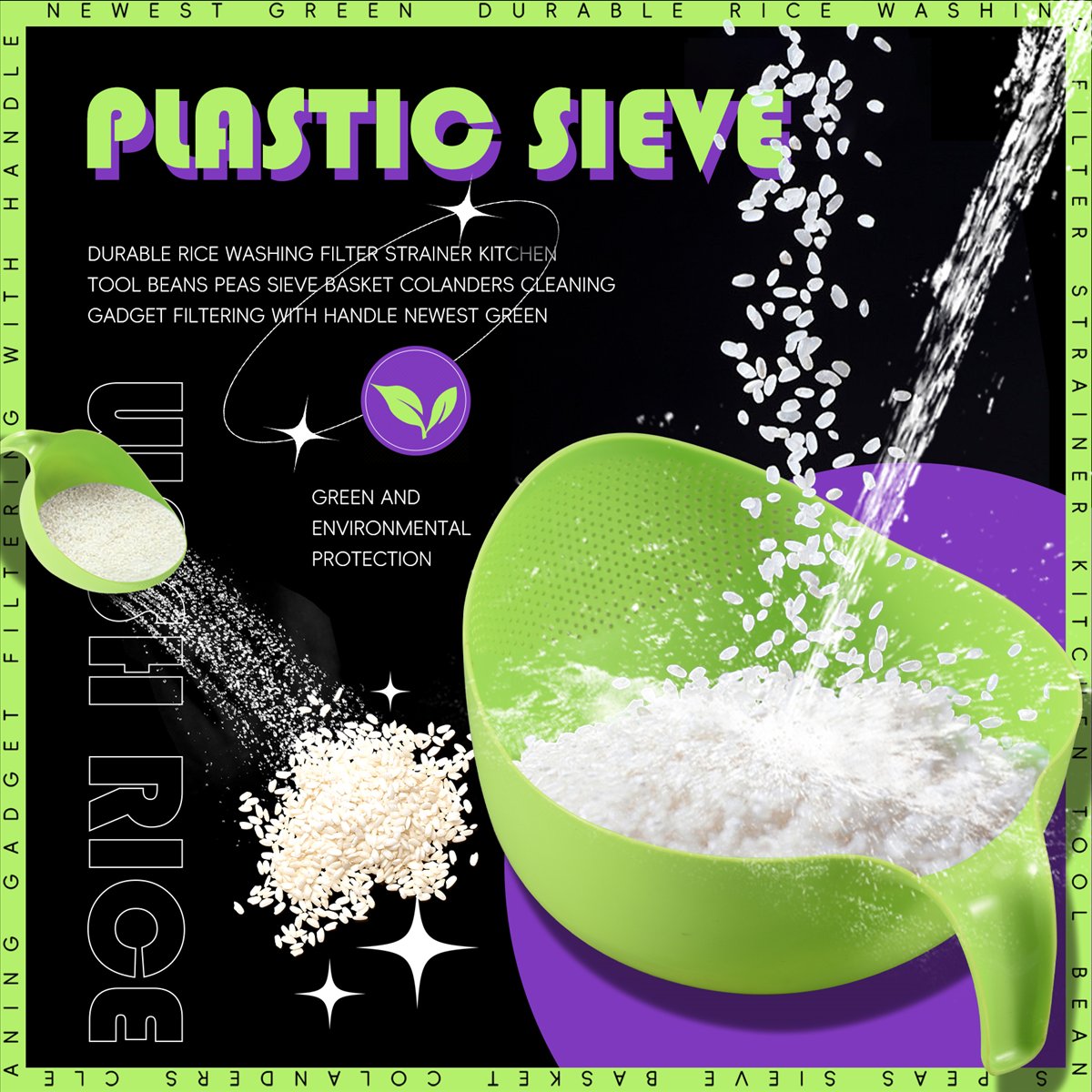 A45I Saringan Pencuci Beras Al - Kitchen Gadgets Rice Filter ulasan dan harga