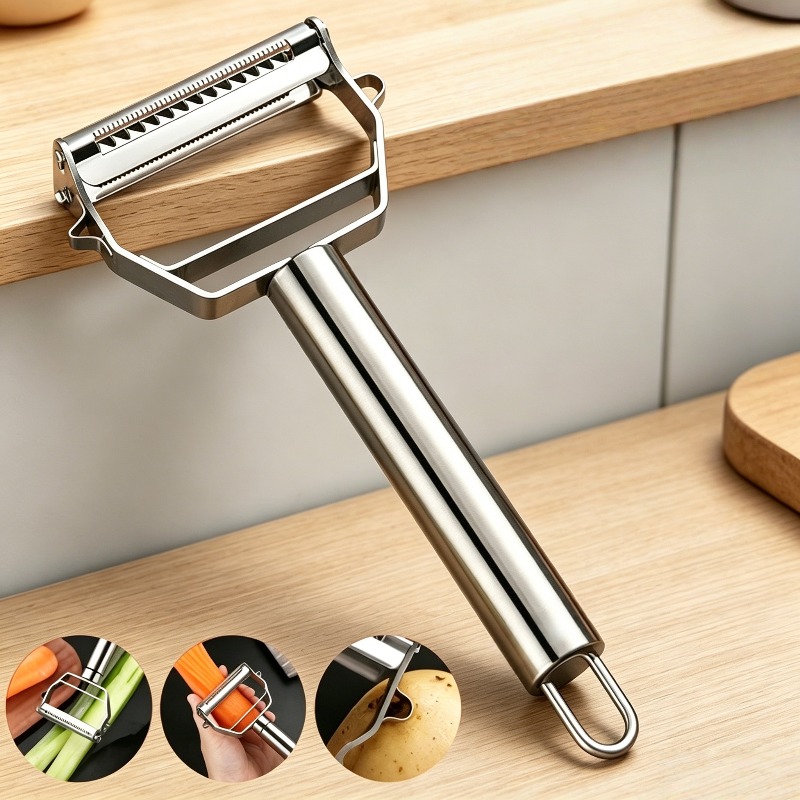 Pengupas Dapur Baja Tahan Kara - Kitchen Gadgets Peeler ulasan dan harga