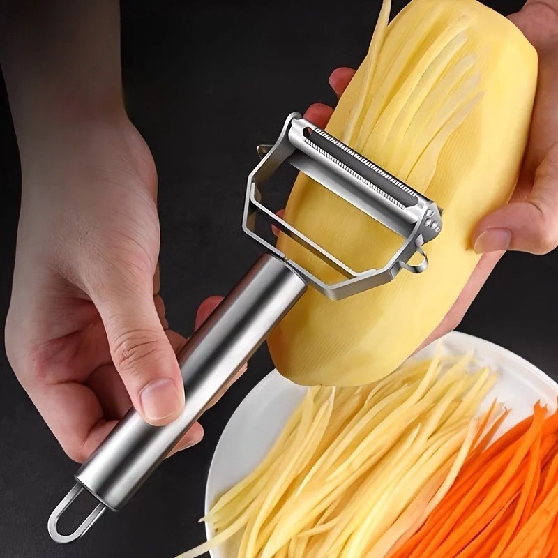 Pengupas Dapur Baja Tahan Kara - Kitchen Gadgets Peeler ulasan dan harga