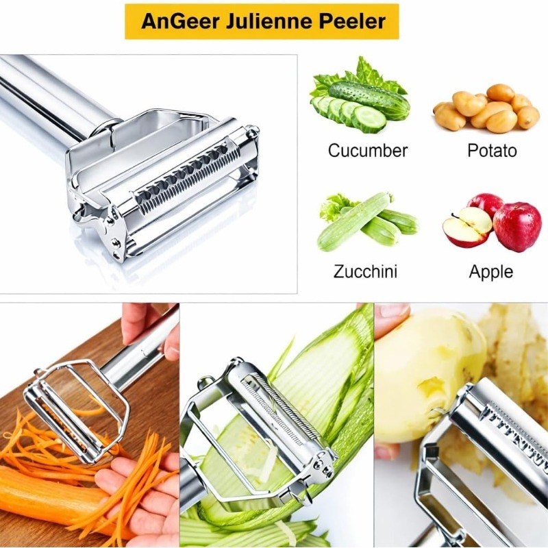 Pengupas Dapur Baja Tahan Kara - Kitchen Gadgets Peeler ulasan dan harga