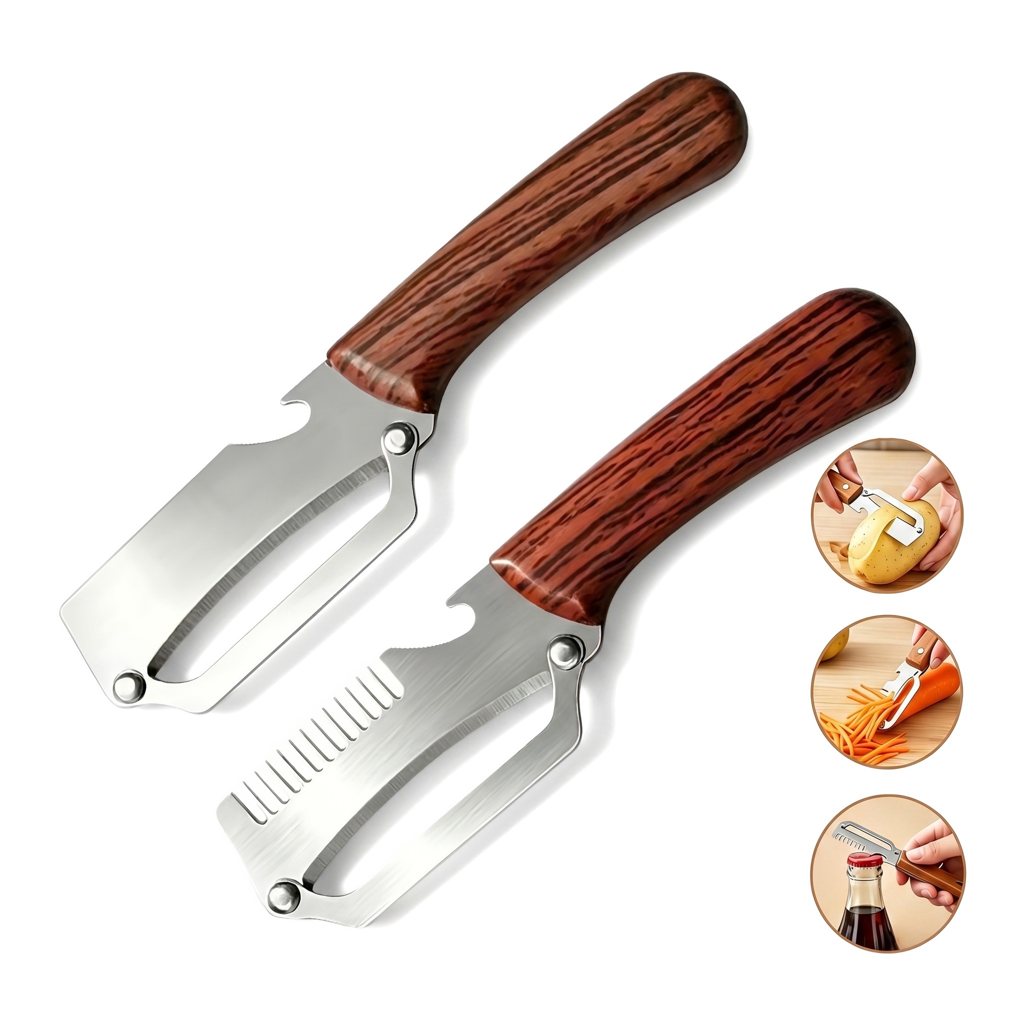 Pengupas Sayuran Multifungsi 2 - Kitchen Gadgets Built In ulasan dan harga