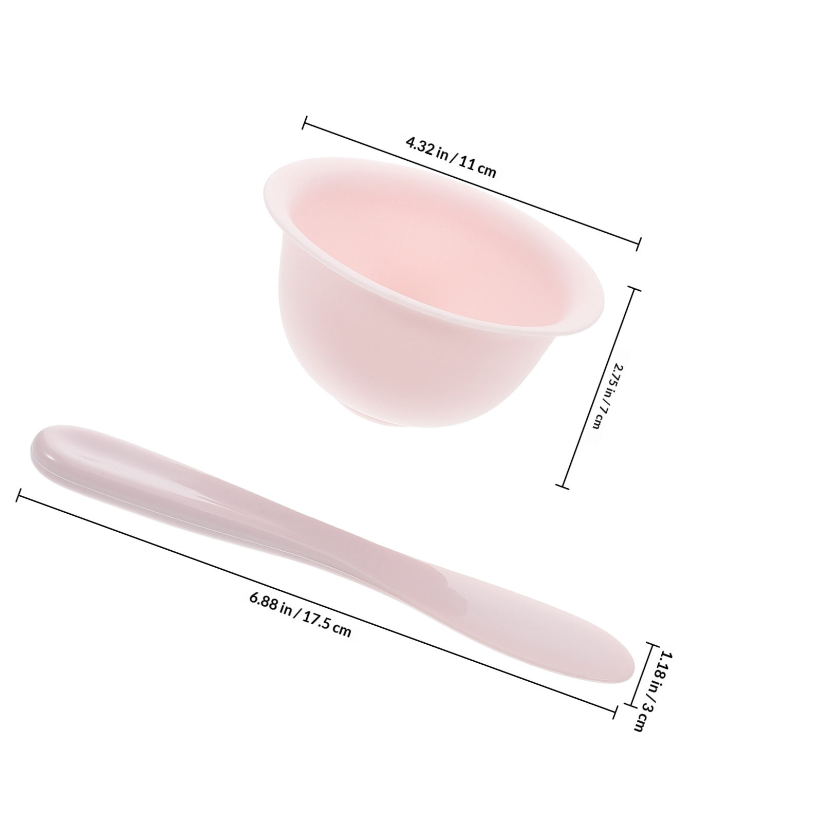 1Set Mangkuk Masker Wajah Sili - Silicone Spatula Set ulasan dan harga
