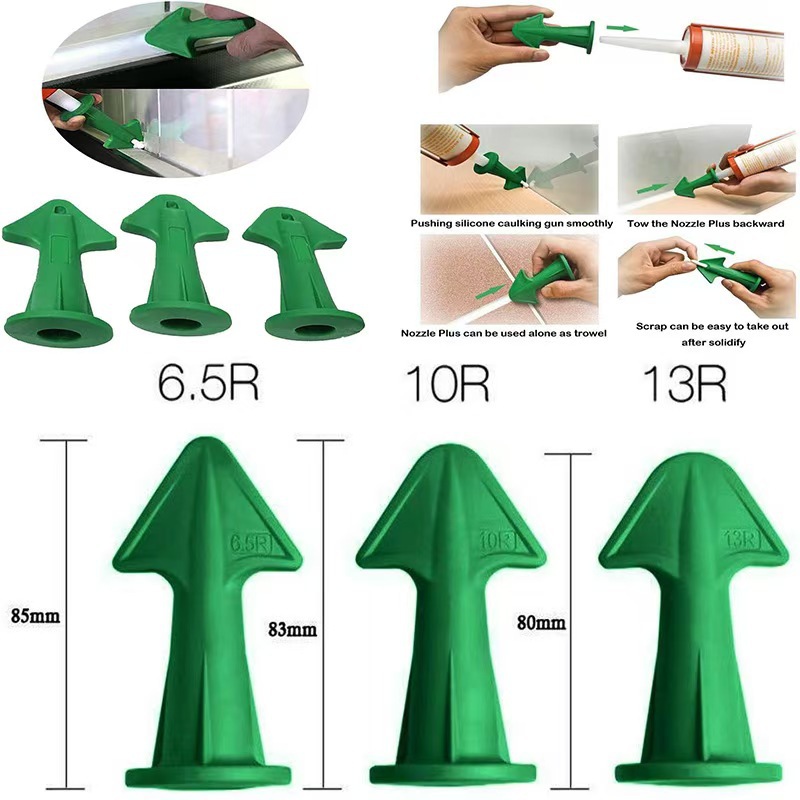 3Pcs Alat Aplikator Nozel Caul - Silicone Spatula Set ulasan dan harga