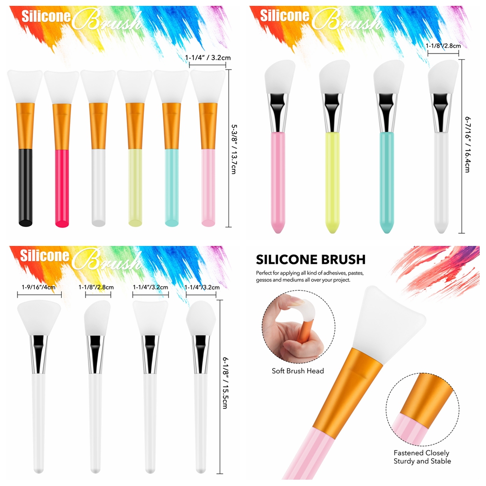 Kuas Kerajinan Silikon, Spatul - Silicone Spatula Set ulasan dan harga